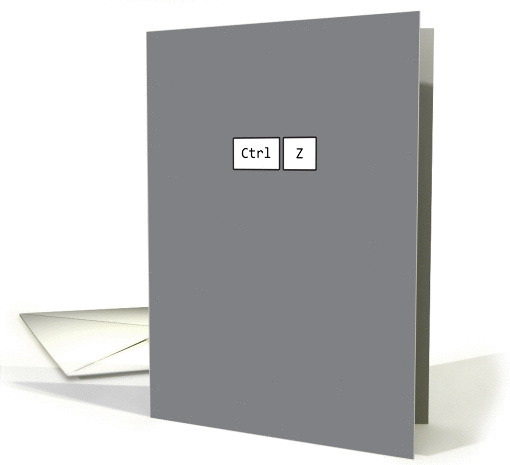 Ctrl Z - I'm Sorry card (1275346)