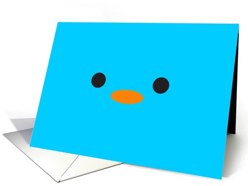 Blue Baby Bird - Blank Inside card (1275354)
