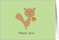 Squirrel - Thank You! card