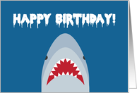 Shark - Happy Birthday card