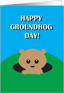 Happy Groundhog Day card