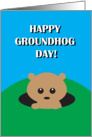 Happy Groundhog Day card
