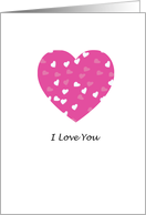 I Love You Heart card