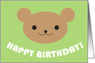 Happy Birthday Bear card