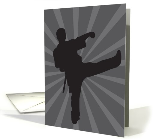Martial Arts Black Belt card (569409)