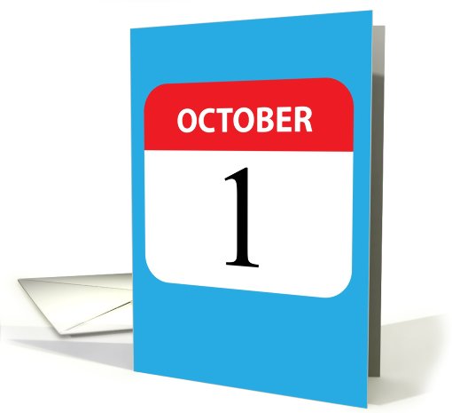 October 1 - Birthday card (669243)