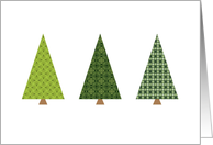 Christmas Trees card