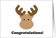 Congratulations! - Moose card
