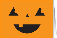 Jack O’Lantern Pumpkin Face card