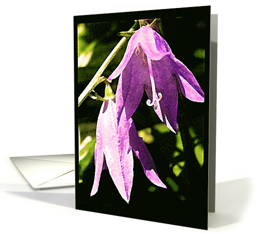 Purple Flowers card (561044)