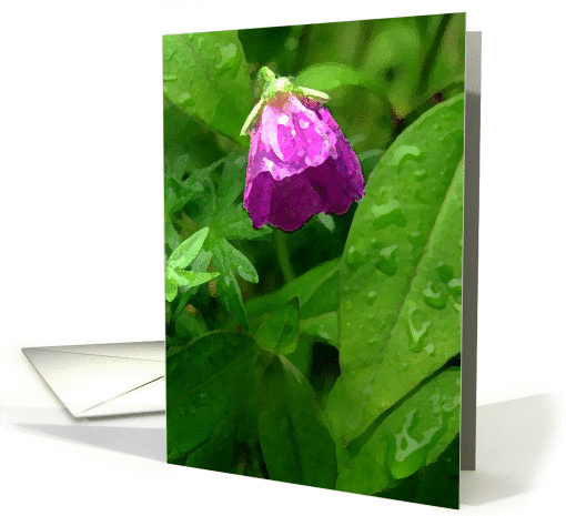 Purple Flower card (561102)