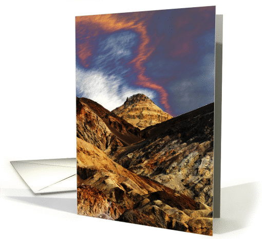 Golden Canyon in Death Valley, solarized card (892152)