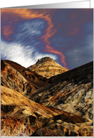 Golden Canyon in Death Valley, solarized card