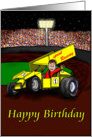 Sprint racer birthday card