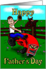 Bucking mower Father’s day card