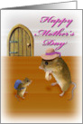 mother and baby mother’s Day card. card