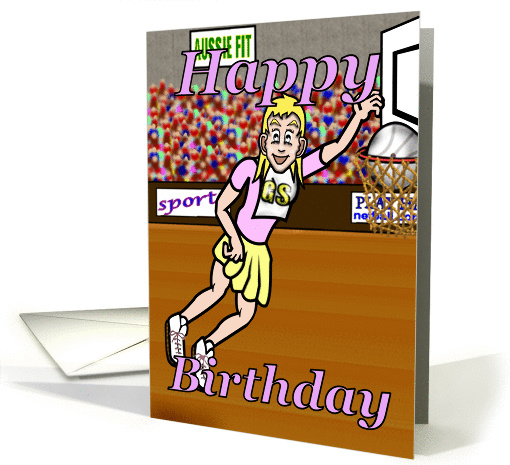 Basketballer girl card (551774)