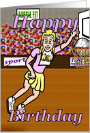 Basketballer girl card