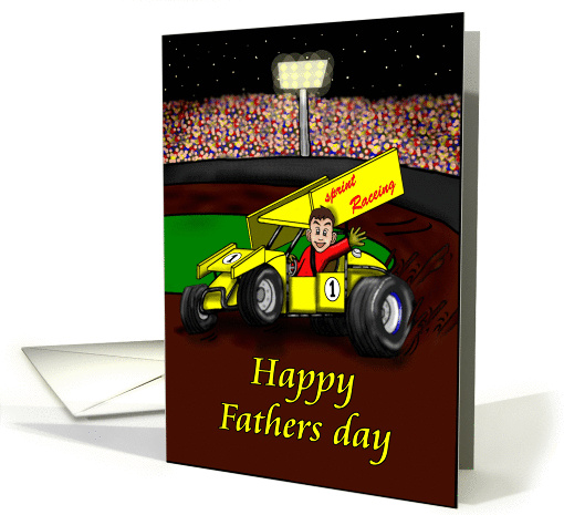 Sprint racer Father's day card (702190)