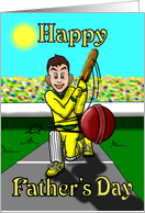 Cricketer Father’s day card