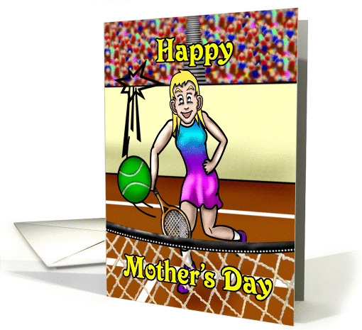 Tennis Player Mother's day card (702467)