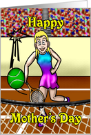 Tennis Player Mother’s day card