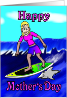 Surfer chic Mother’s day card