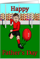 father’s day footballer. card