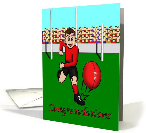 Congratulations footballer. card (944616)