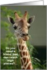 Giraffe card