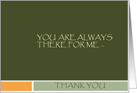 thank u card