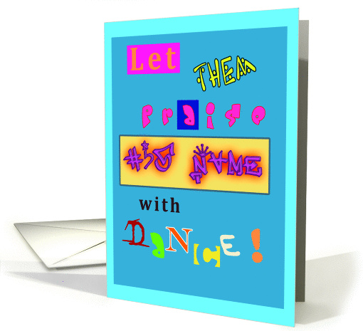 Let Them Praise His Name With Dance! card (543450)