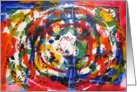 Abstract Circles Blank inside card