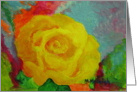 Yellow Rose - blank inside card