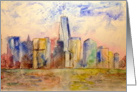 NYC skyline - blank inside card