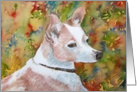 Dog Art Card - Blank Inside card