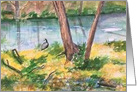 Along Tookany Creek Art Card Blank Inside card