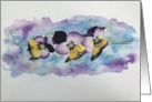 Pansies watercolor Blank Inside card