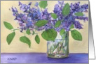 Spring Lilacs Art Card blank inside card