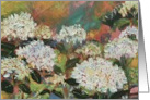 White Hydrangeas blank inside art card