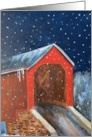 South Perkasie Covered Bridge Winter Blank Inside card