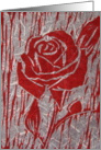 Be My Valentine? Red Rose card