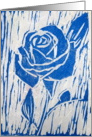 Blue Rose, blank note card