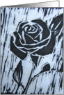 Black Rose -blank inside card
