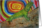 Colorful Lizard - Birthday card