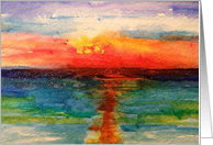 sunrise/sunset - blank inside card