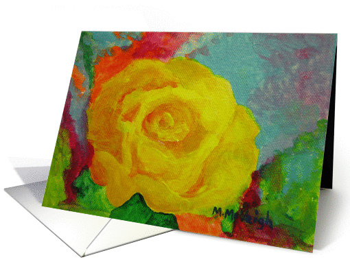 Yellow Rose - Get Well card (1117464)