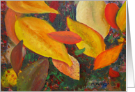 Fallen Leaves - blank inside card