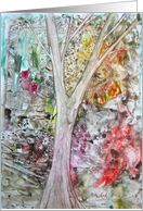 Enchanted Tree -Good Luck card