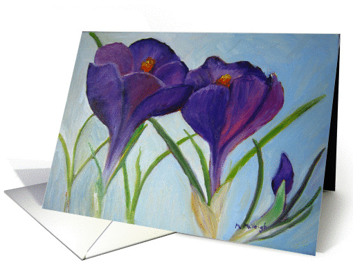 Crocus - February Birthday card (1228958)